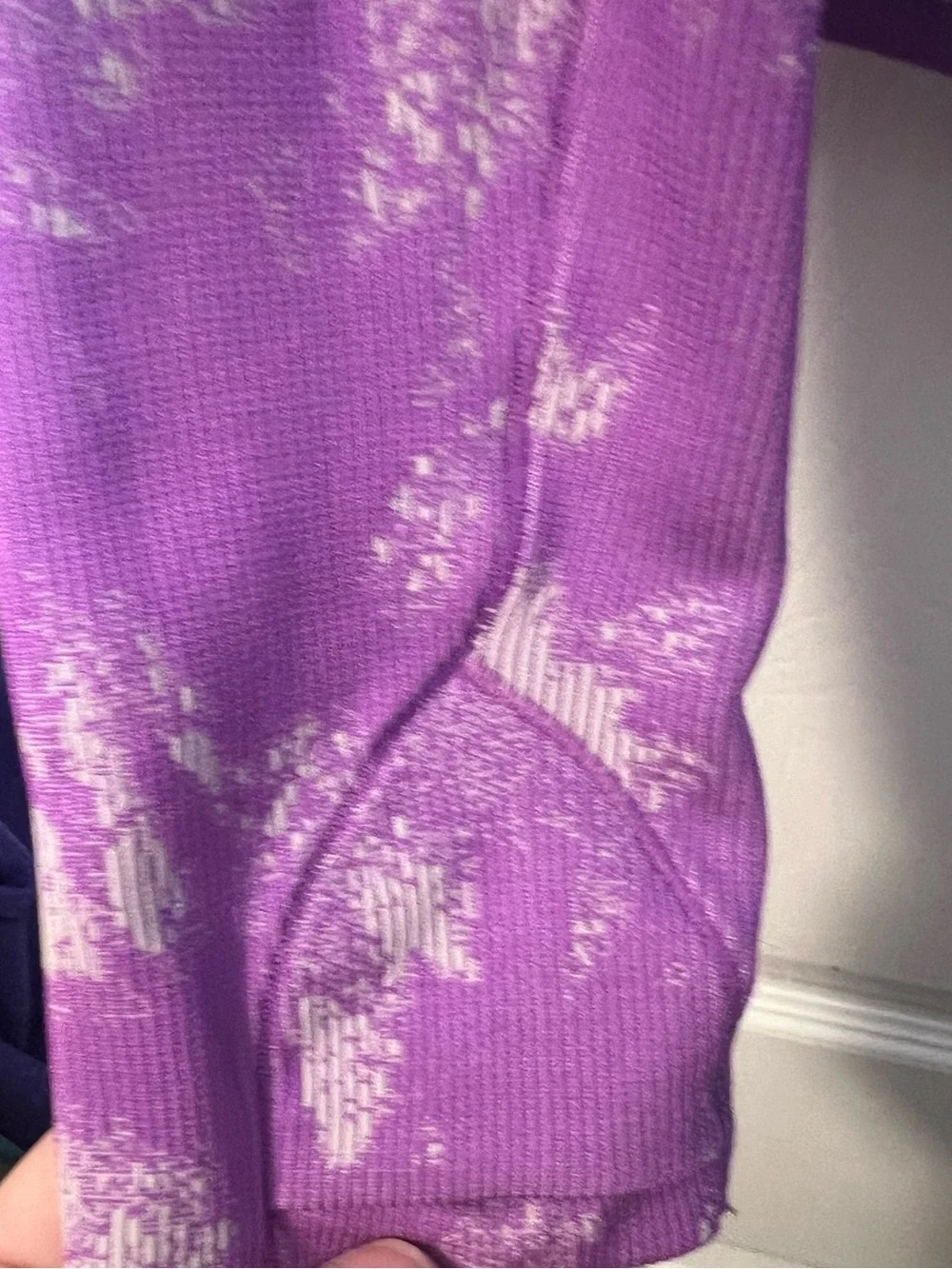 #382 Lululemon Swiftly Tech Long Sleeve 2.0 Race Purple Jacquard Size 12 NWT